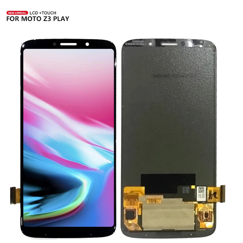 ЖК дисплей для Motorola Moto Z3 Play сенсорный экран дигитайзер в сборе Замена Бесплатная