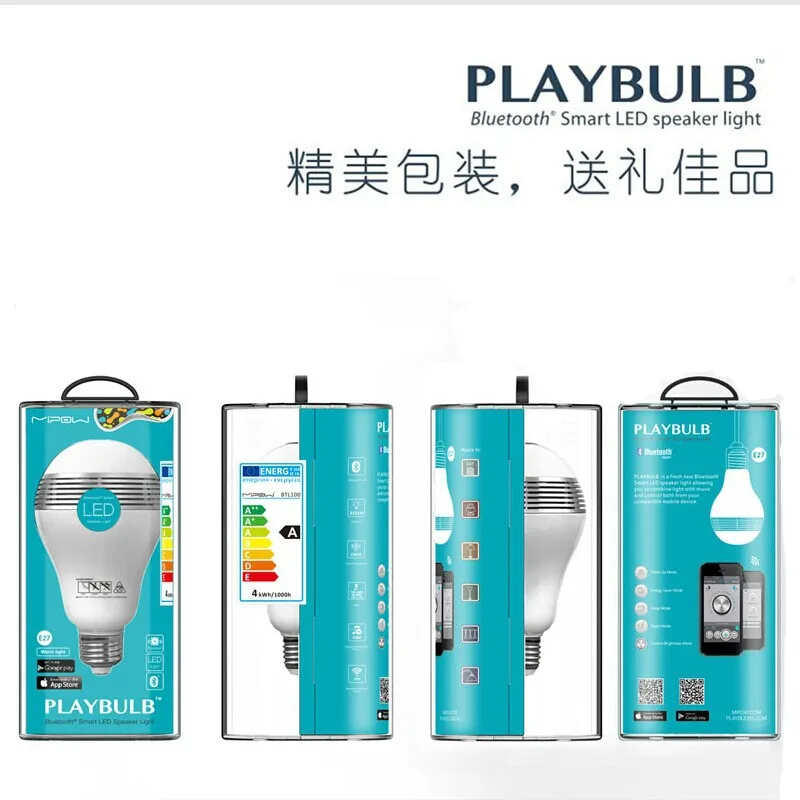 MIPOW PlayBulb беспроводной Bluetooth 4 0 динамик умный светодиодный новый декоративный