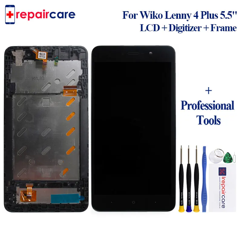 

Сенсорный экран 5,5 дюйма для Wiko Lenny 4 Plus, ЖК-экран с сенсорным экраном в сборе