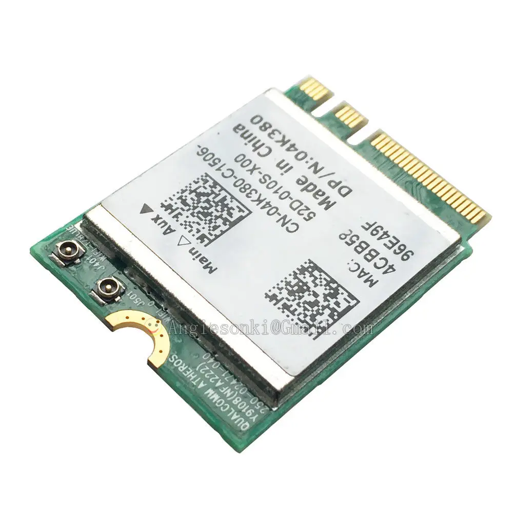 QCNFA222 ar5btb222 802.11a/b/g/n 300 мбит/с 2 4/5 ггц bluetooth BT4.0 wi fi WLAN карта для Atheros Dell 4K380 NGFF Toshiba Acer