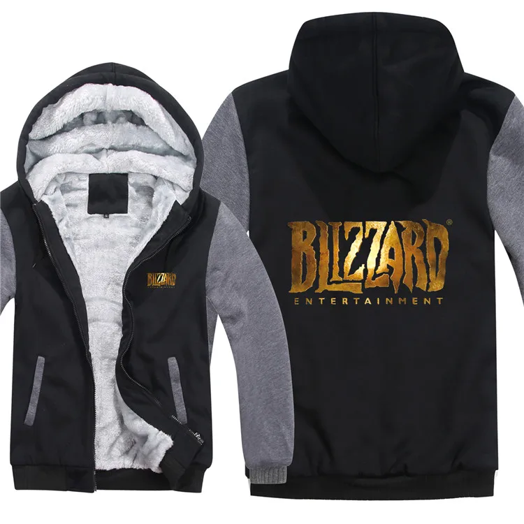 Модные новые толстовки Blizzard зимняя флисовая толстовка Blizzard игровое Пальто Теплая мужская Толстовка высокого качества