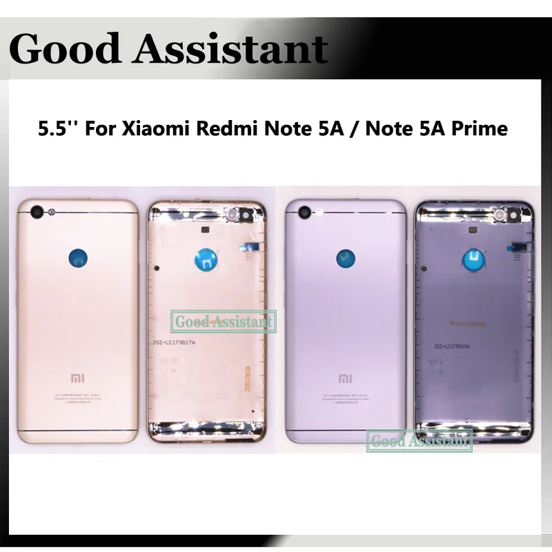 Задняя крышка аккумулятора для Xiaomi Redmi Note 5A Prime Pro / Y1 Lite задняя корпуса с камерой