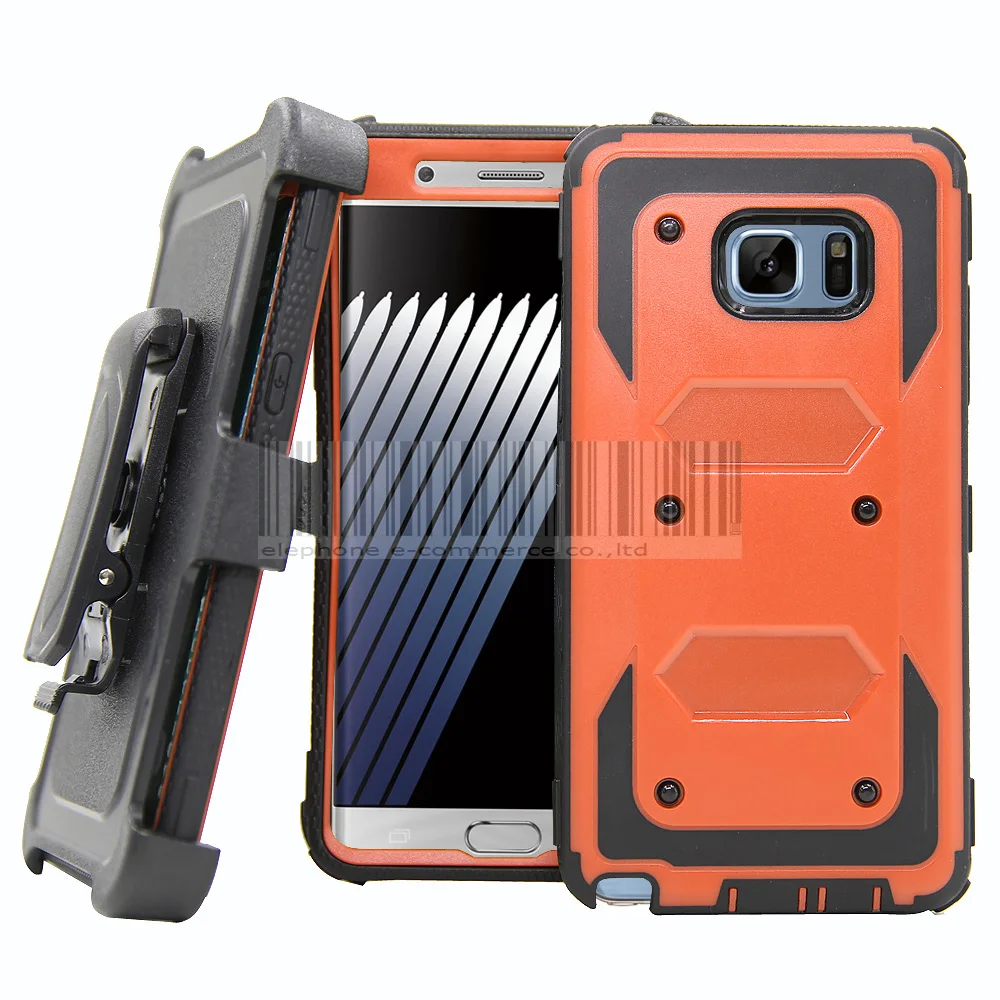 Для Samsung Galaxy Note 7 влияние защитный Heavy Duty Hybrid Панцири случае Зажим для ремня чехол