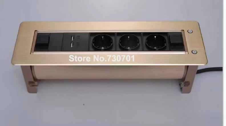 Bestellen Europäischen OEM Angepasst Goldene Desktop Versteckte Buchse Box Bieten Die Anlage Zu Halten Mobile Gerät Aufgeladen Und Power Versorgung