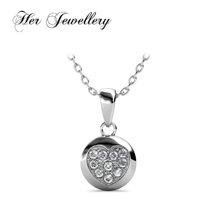 Her Jewellery Faith Heart Pendant necklace new product pendant for women decorative Made with crystals from Swarovski HP0162 | Украшения и
