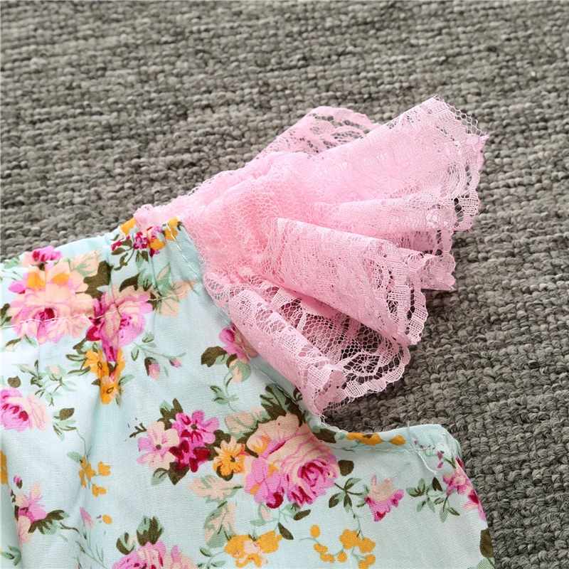 Baby Rompers Summer Girl Clothes 2020 Kids Flower Newborn Infant Jumpsuitst Children Clothing | Мать и ребенок