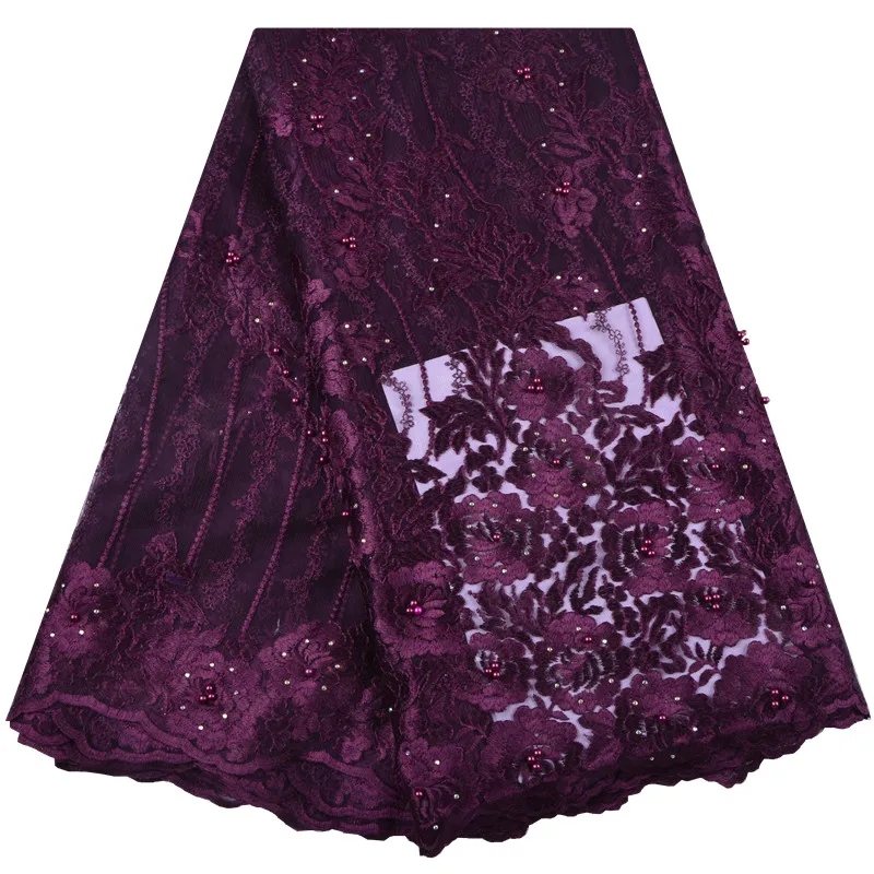 Модная африканская кружевная ткань высокого качества в нигерийском стиле Lce с