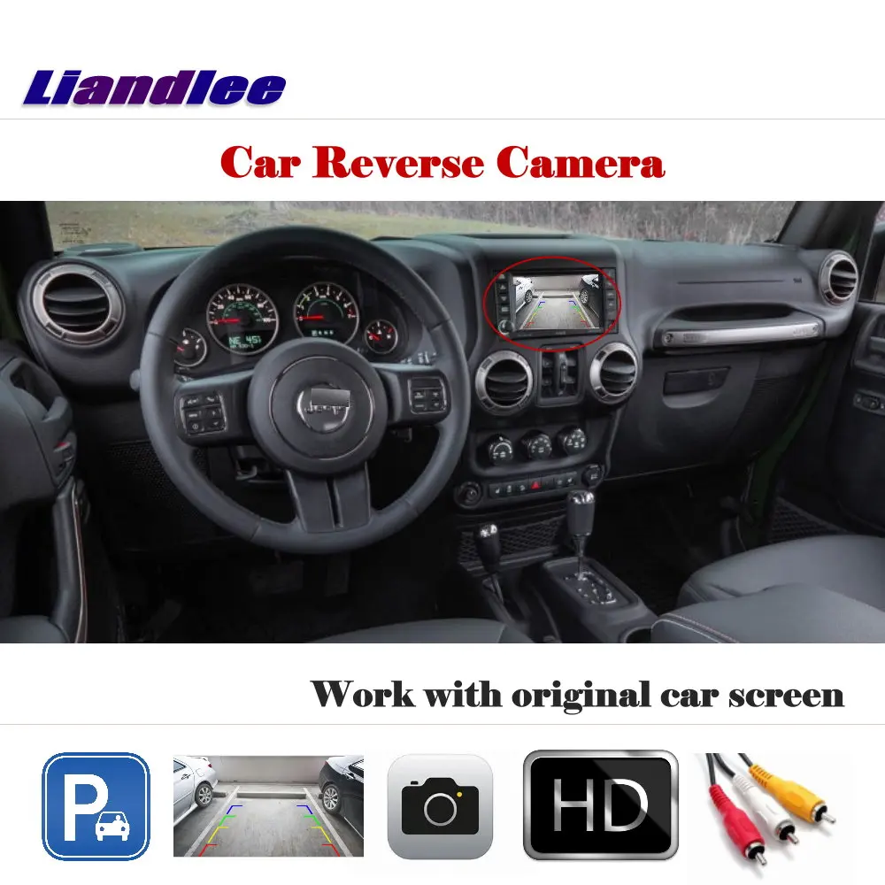 Liandlee для Jeep Wrangler Rubico Sahara Unlimited 2013 ~ 2016/Автомобильная резервная камера парковочная