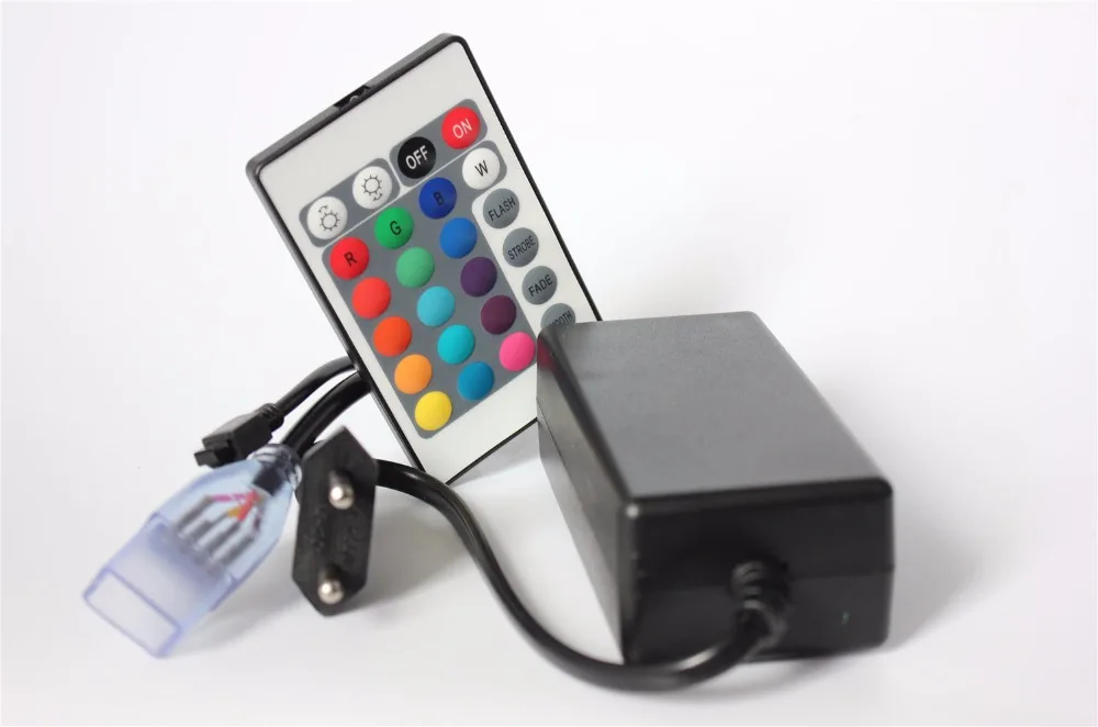 

24keys 220v rgb led strip controller can connect 50meter rgb led strip light