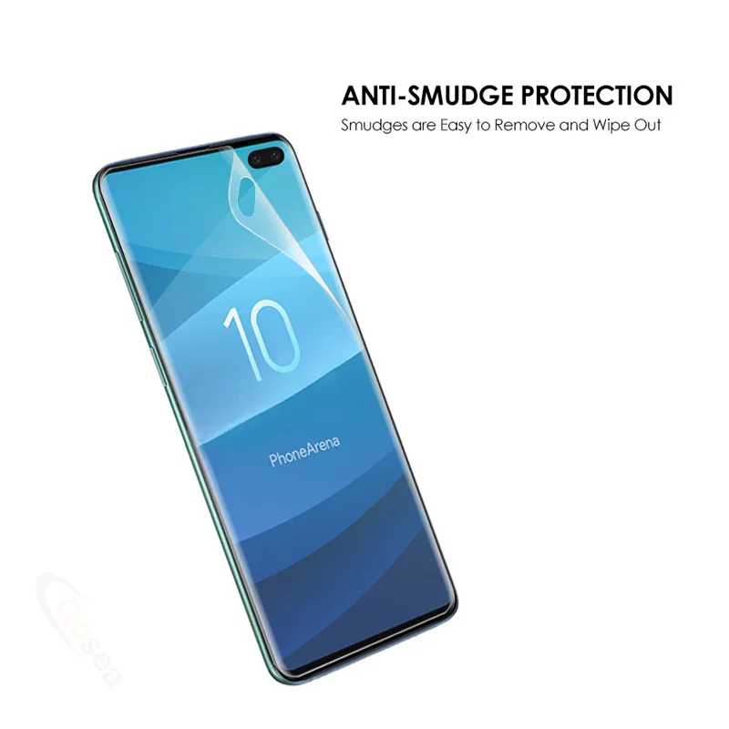 Qosea ( 3 шт.) для Samsung Galaxy S10 Plus защита экрана Ультрапрозрачная Передняя пленка Lite E