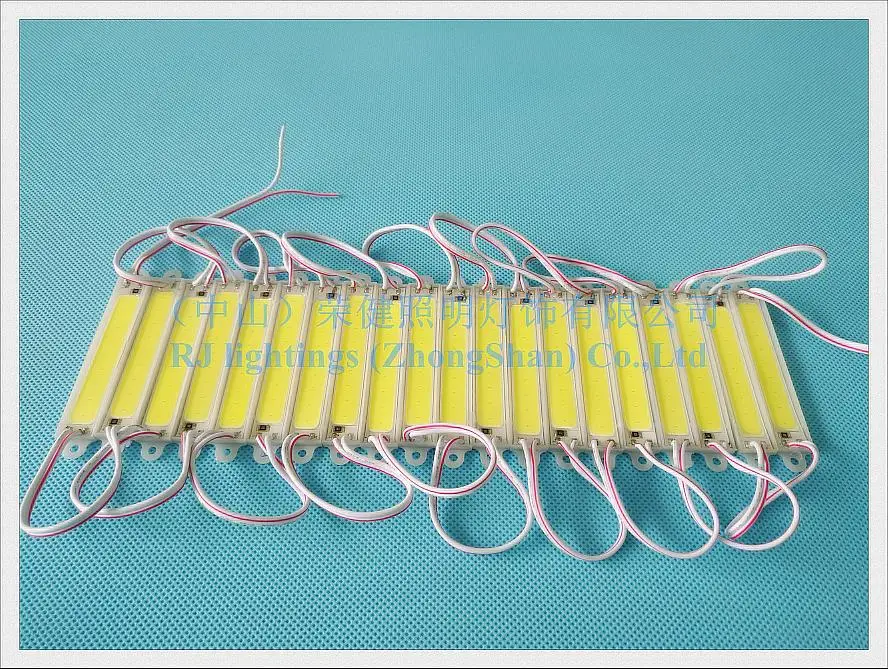 COB Светодиодный модуль эпоксидная смола Водонепроницаемый DC12V 2 W 220lm COB IP65 CE по ограничению на использование опасных материалов в производстве 75 мм(Д)* 14 мм(Ш)* 4 мм(H