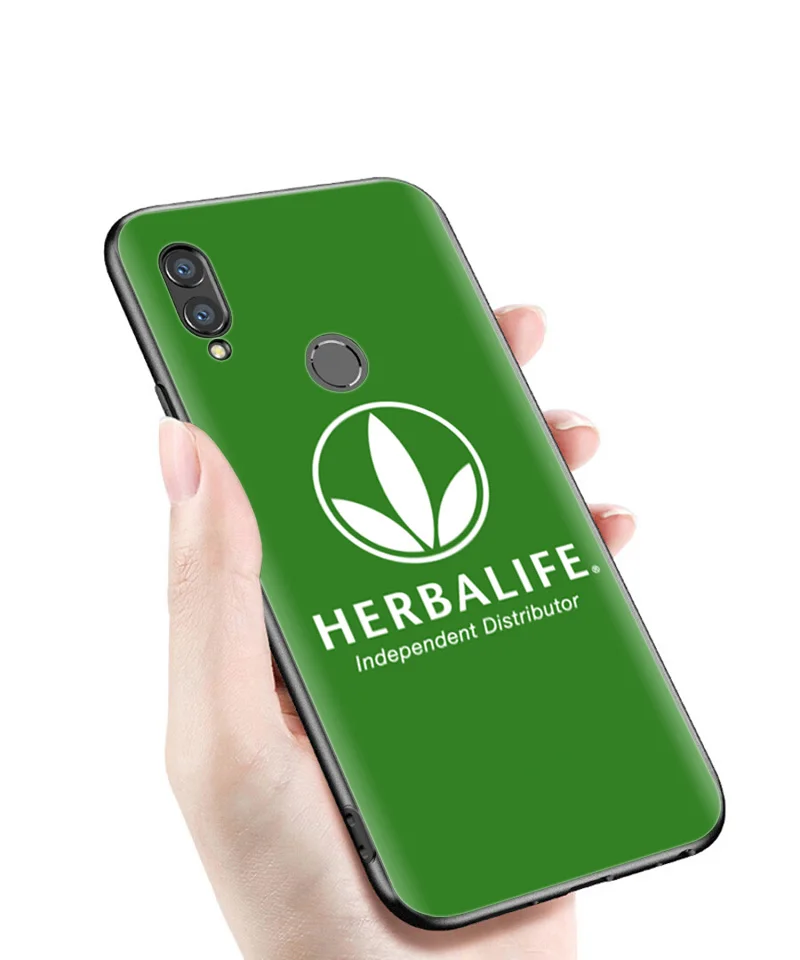 Черный силиконовый чехол для huawei P30 P20 P10 mate 20 10 Nova 5 5i Lite Pro P Smart+ Z Plus, мягкий чехол для телефона Herbalife