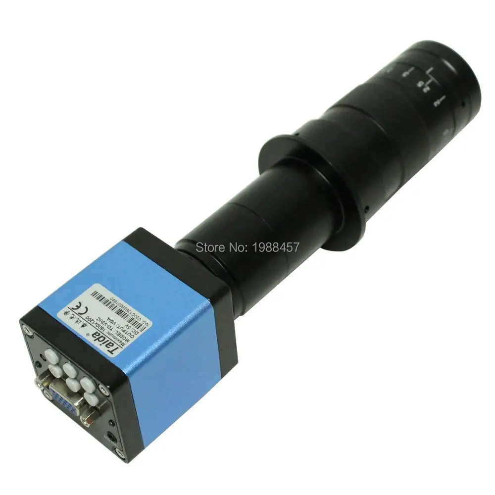 Микроскоп промышленная камера HD 2 0 MP 30FPS VGA выходы + 10X ~ 180X Оптический Объектив C-mount