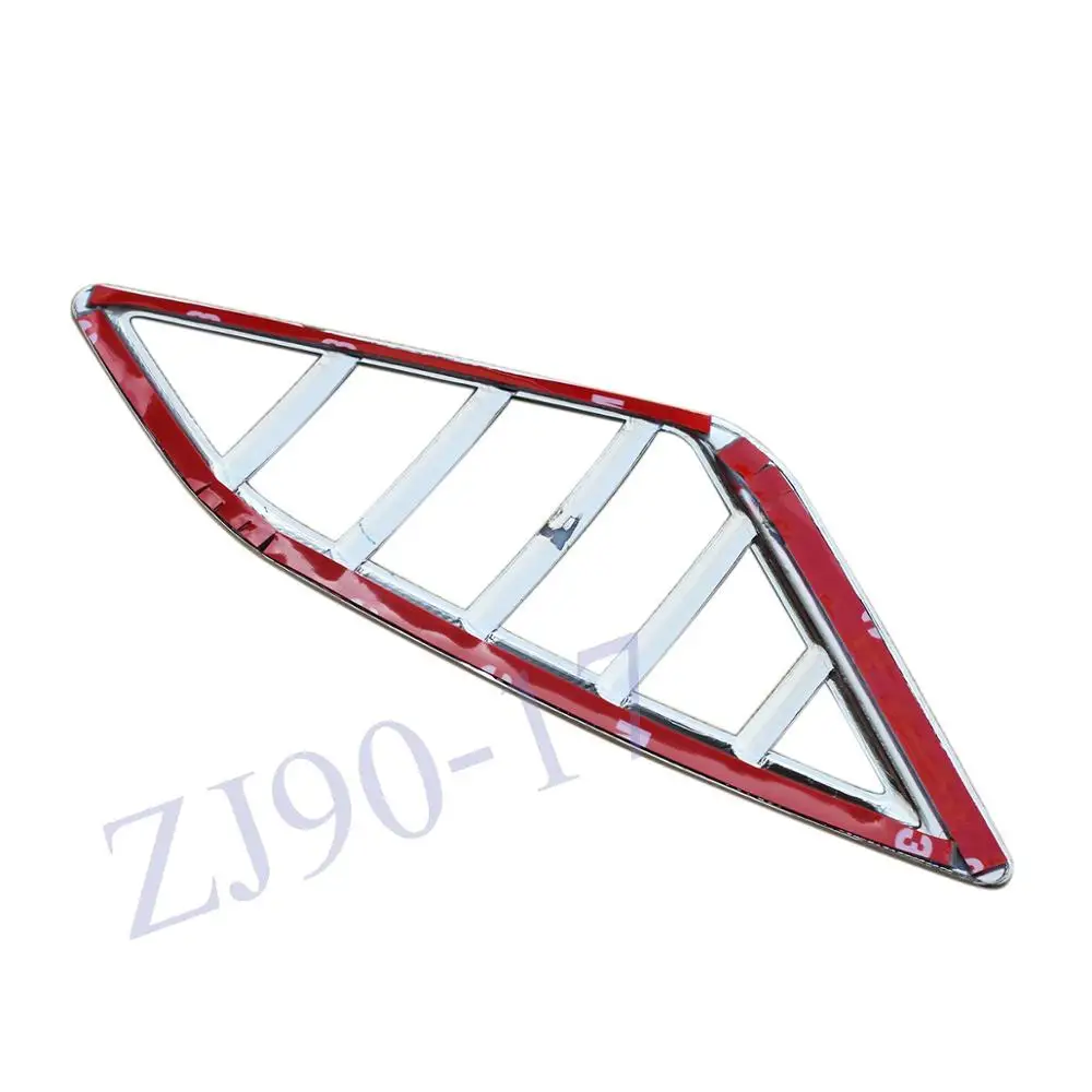 ABS Хромированный передний вентиляционный открытый кожух выхода воздушного кондиционера для приборной панели Dash Bezel Garnish Frame подходит для Mazda 3 2014-2017 Аксессуары вкл.