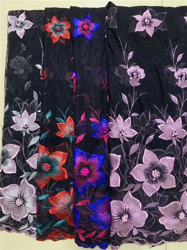 Кружевная ткань 2019 Высококачественная африканская французская швейцарская