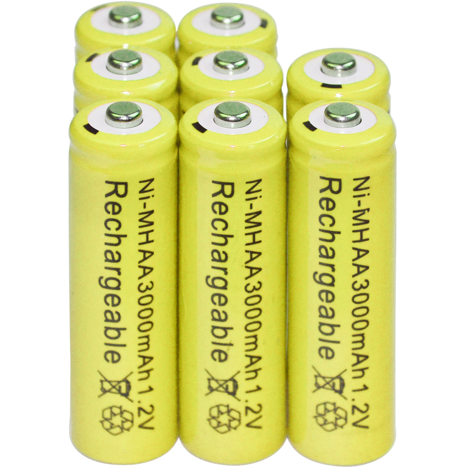 8x никель гидридный аккумулятор 3000 мАч 1 2 В AA|aa battery|battery aaaa rechargeable battery |