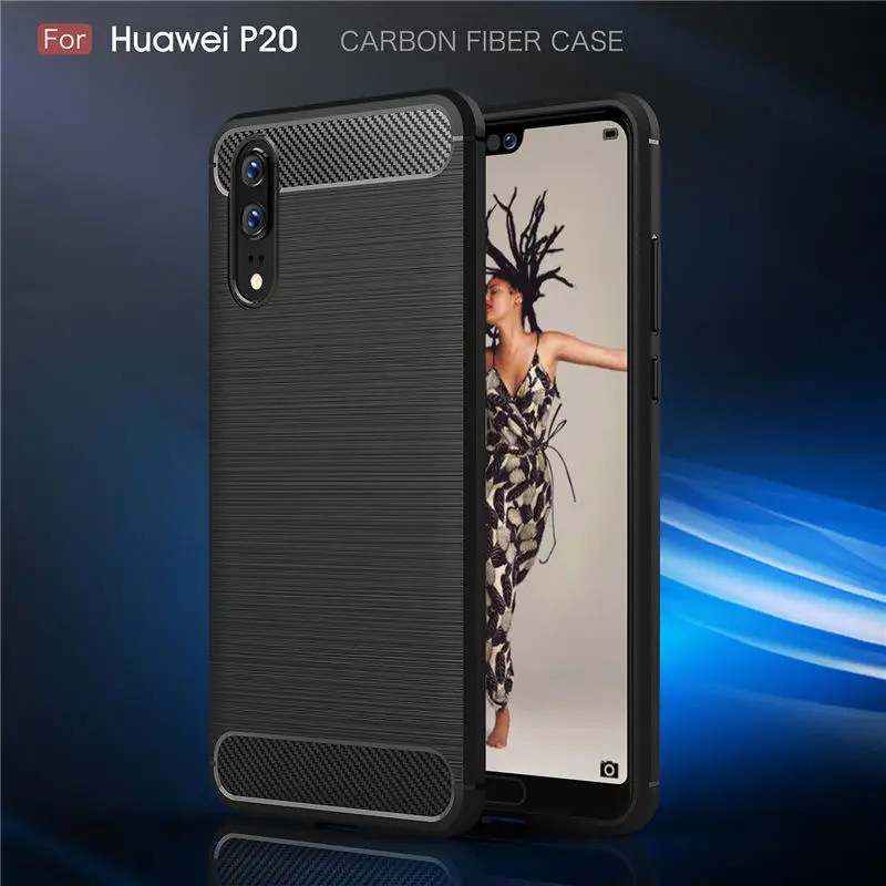 Whyes Мягкий чехол из ТПУ для huawei P20 Lite Pro mate 20 силиконовый углеродного волокна