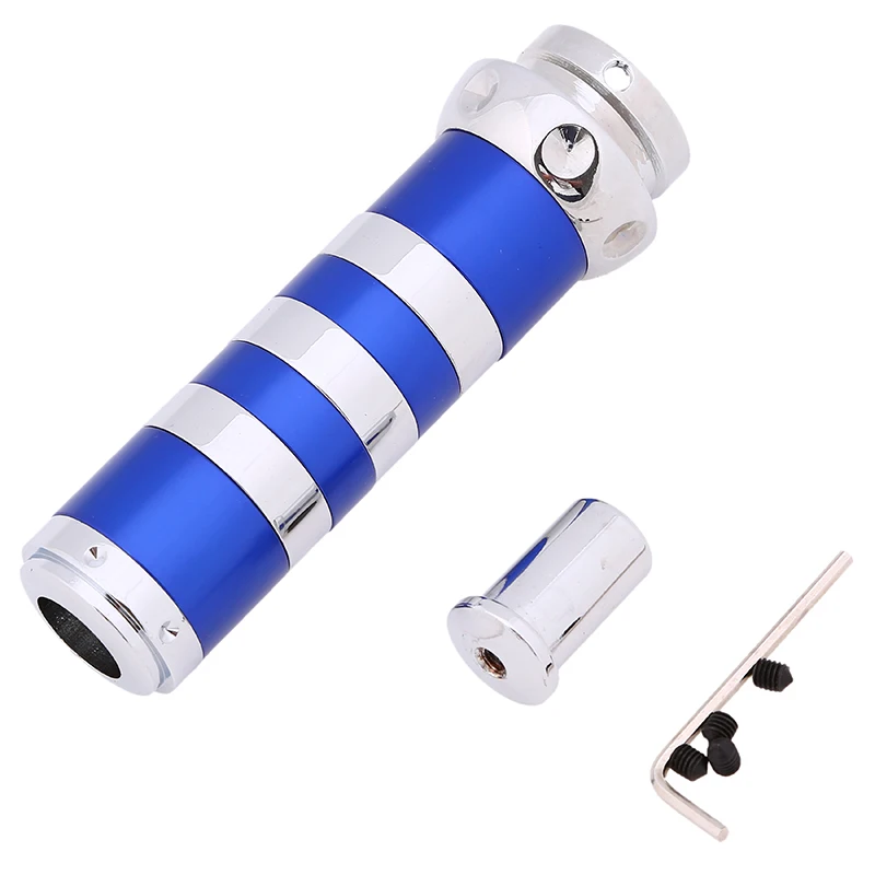POSSBAY Blue Aluminum Gear Shift Universal Handbrake Grrips Cover Case For Honda Toyota Peugeot Nissan Ford Handle Knob | Автомобили и
