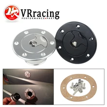 VR - Aluminum Billet Fuel Cell / Fuel Surge Tank Cap Flush Mount 6 bolt Mirror Polished Opening ID 35.5mm VR-SLYXG01