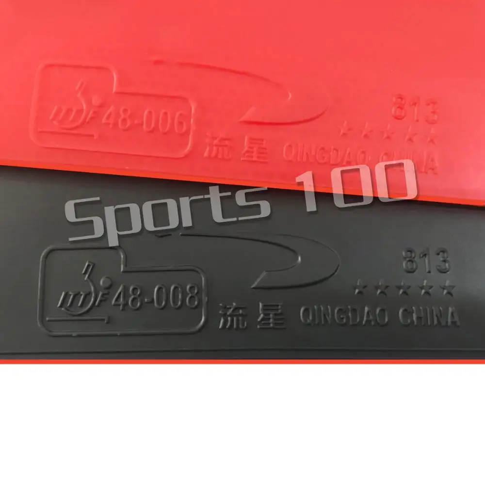 Резинка для пинг понга настольного тенниса Meteor LiuXing 813 2 шт. (1 красный и 1