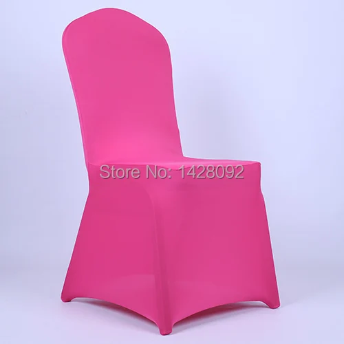 Дешевые качественные розовые красные спандекс чехлы на стулья для свадебных