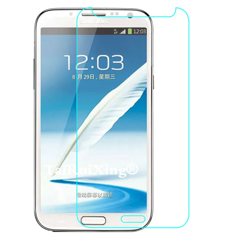 9H 2.5D 0 26 мм Закаленное стекло протектор экрана для Samsung Galaxy Note 2 N7100 Note2 N 7100 Защитная