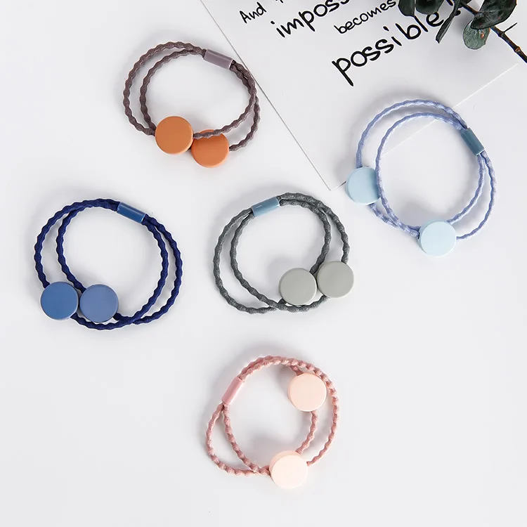 5 шт. аксессуары для волос вафельные эластичные резинки кольцо головной убор