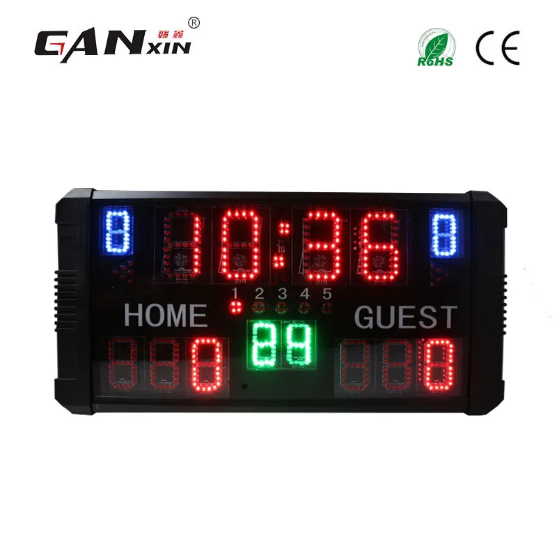 [Ganxin] Контроль приложения 24 S shot clock светодиодный портативное баскетбольное табло - Цвет: GX14T(32.3)RGB(LED