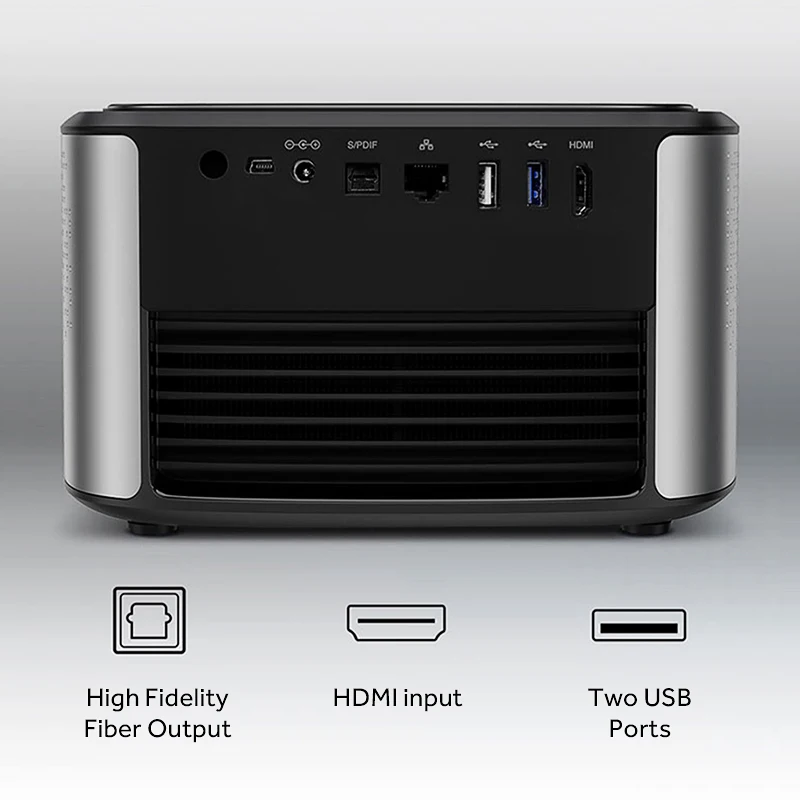 JMGO N7 Полноценный проектор Full HD 1300 ANSI люмен 1920*1080P. Умный биме. Домашний кинотеатр. Поддерживает 4K 3D on.