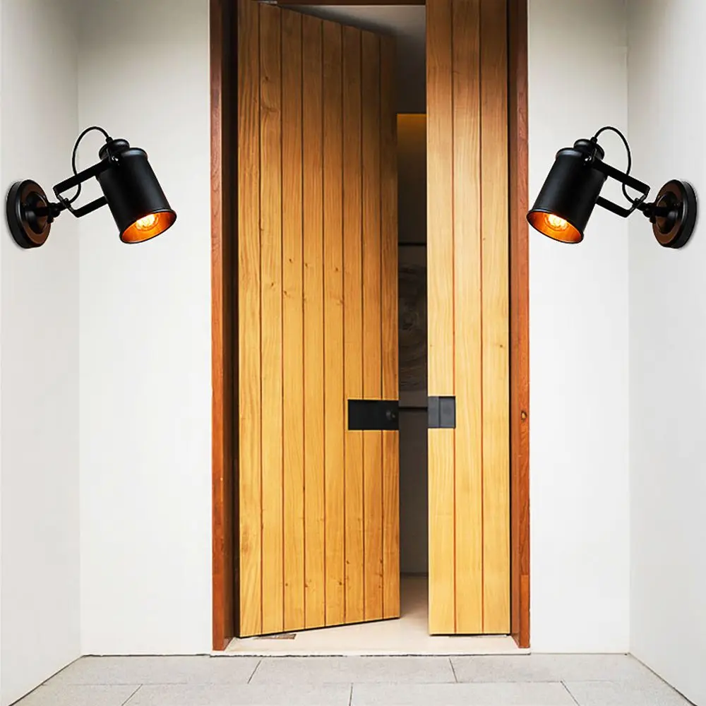 

New Retro Wall Sconce Light Vintage Industrial Loft Rustic Wall Lights Porch Lamp