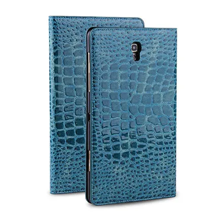 Blue Роскошный защитный чехол-подставка с крокодиловым узором для samsung Galaxy Tab S 8,4 T700 T705 SM-T700 SM-T705 8," чехол для планшета - Цвет: Blue
