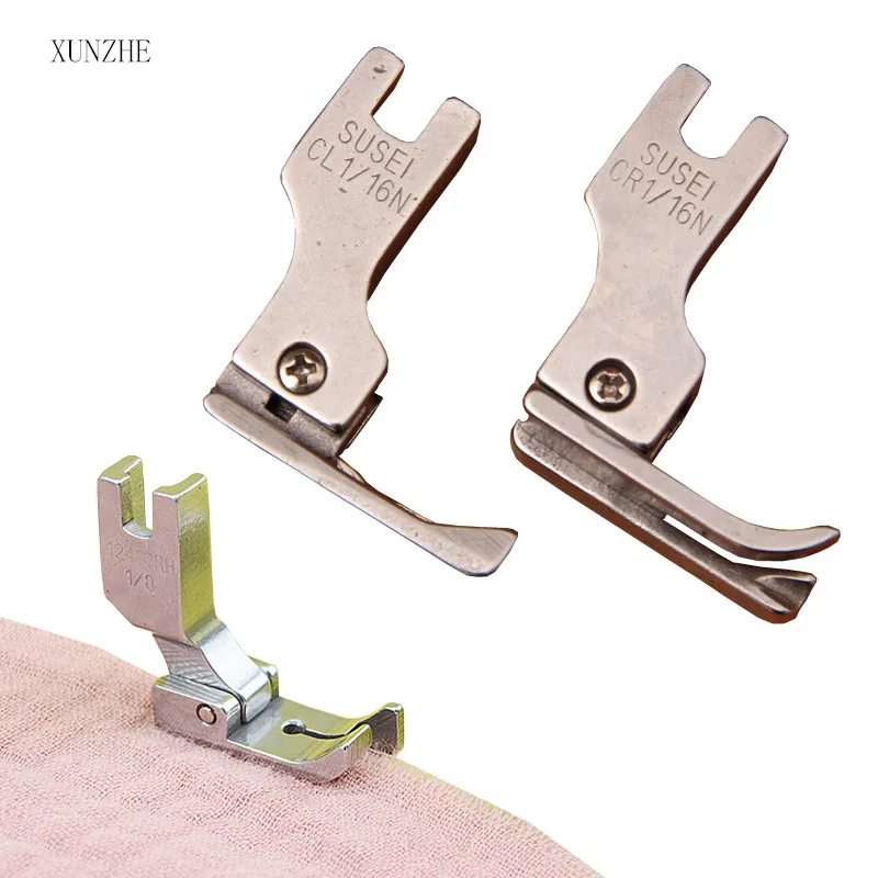 Прижимные лапки XUNZHE CR1/16N CL1/16N CR1/32N CL1/32N из нержавеющей стали 1 шт.|Швейные