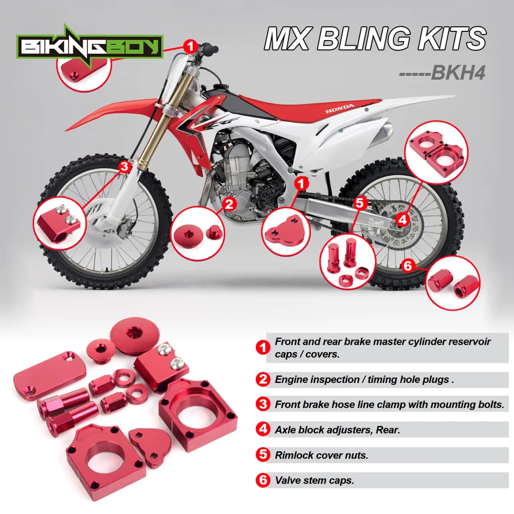 BIKINGBOY декоративные комплекты для HONDA CRF 250 R X 04 17 CRF450R 02 CRF450X 05 06 07 08 09 10 11 12 13 14 15 16 лет