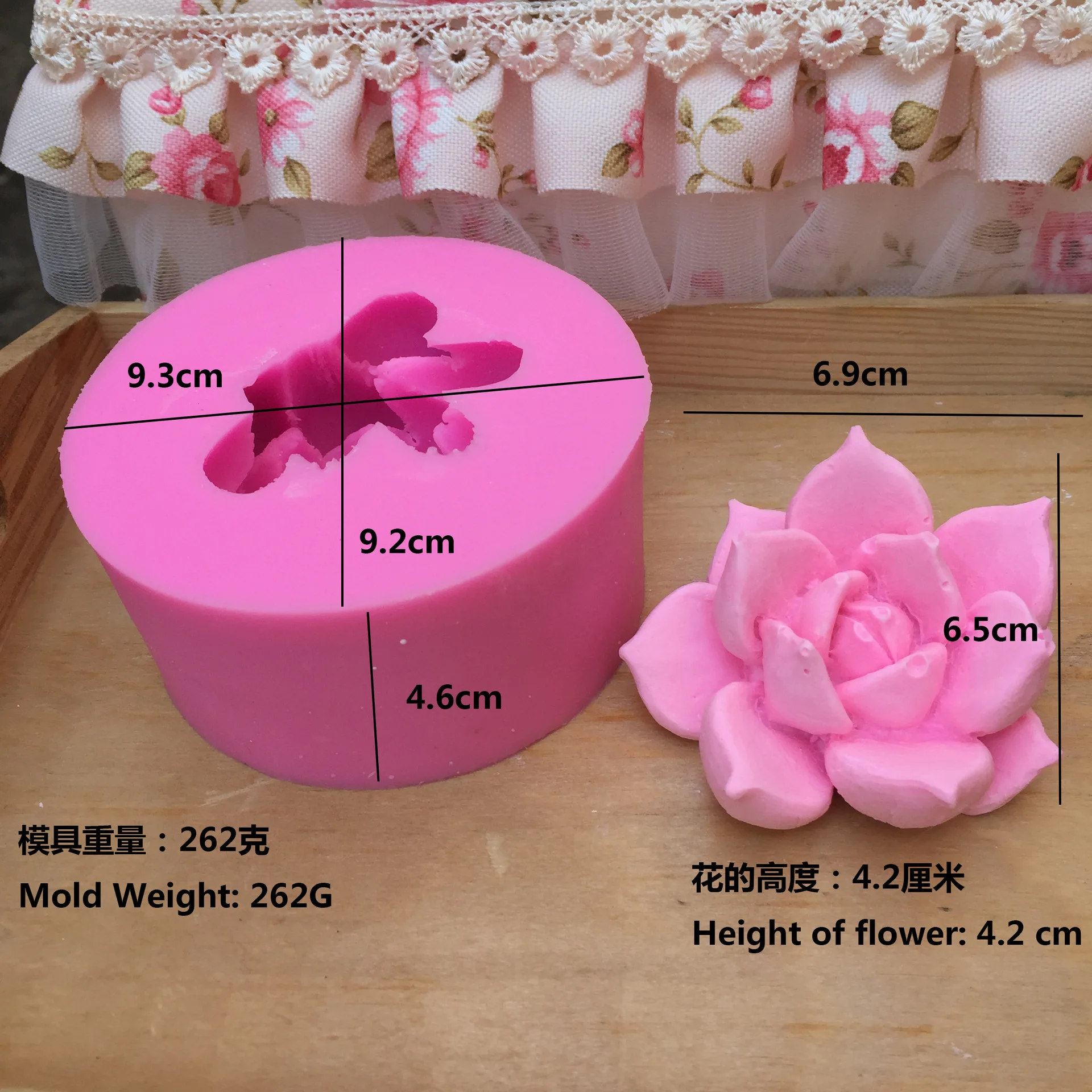 Суккулент для растений 3D кактус цветок гипсокартон ароматерапия силиконовая