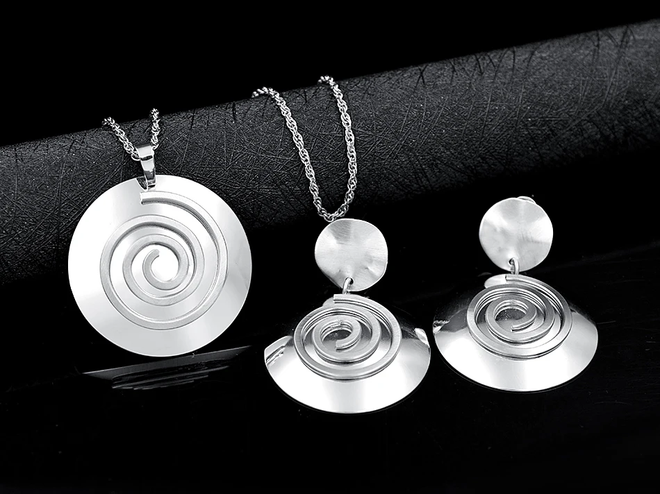 Sunny Jewelry Классические Ювелирные наборы для женщин колье серьги кулон Ювелирные наборы для вечерние свадебные Набор круглых украшений фурнитура