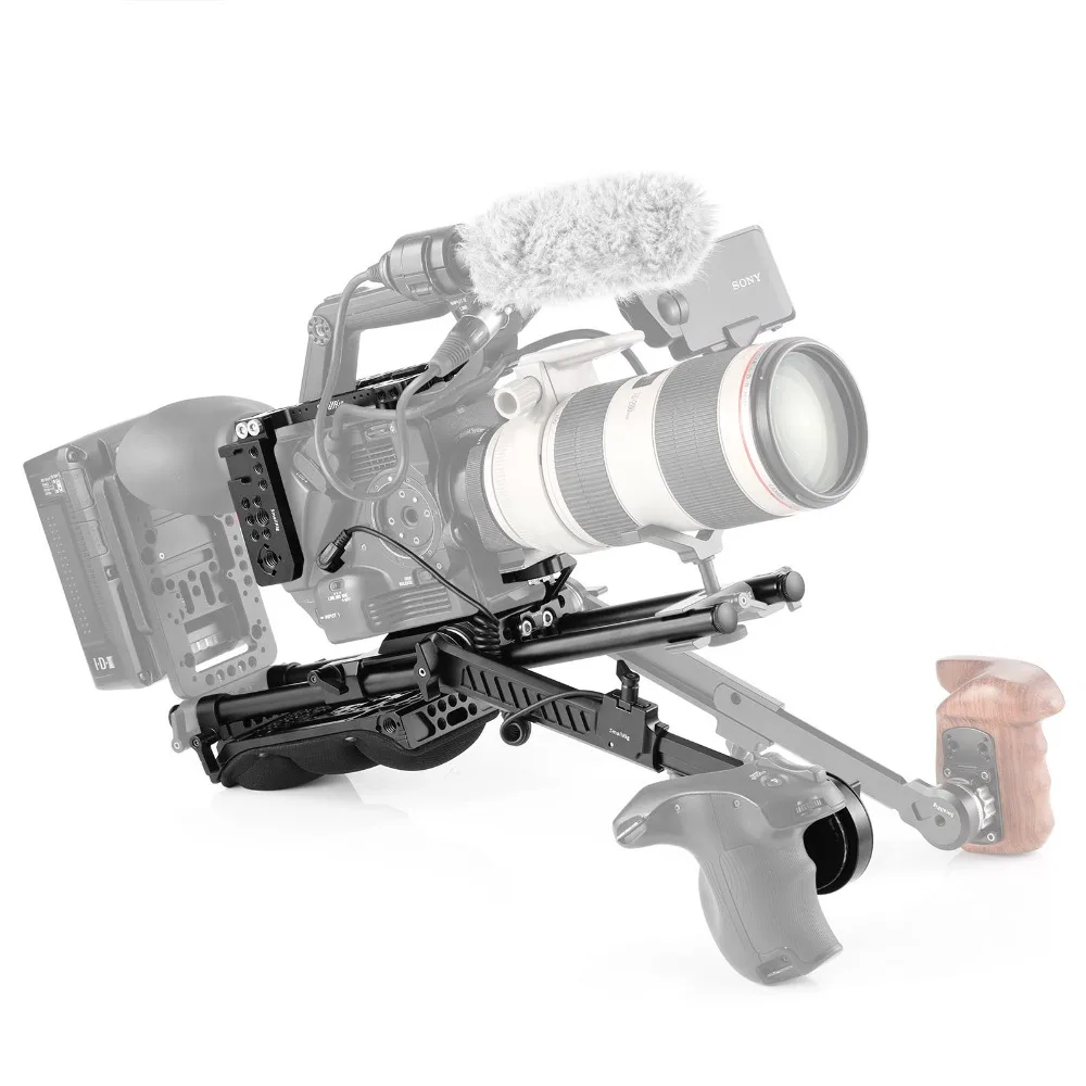 SmallRig fs5 видеокамера профессиональный набор аксессуаров для sony PXW-FS5 с системой поддержки плеча 15 мм LWS удлинитель 2007