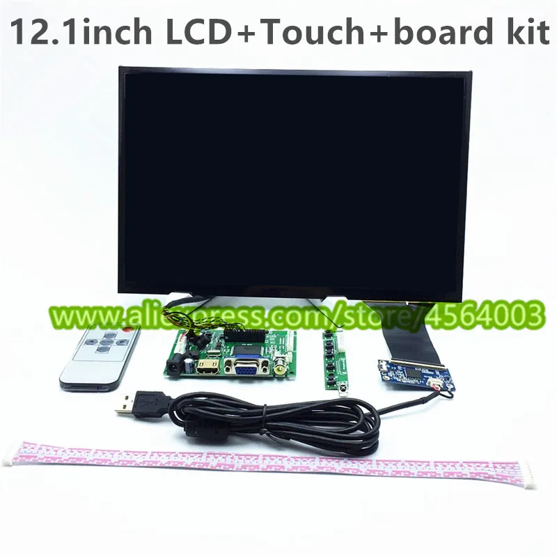 Плата управления с ЖК-дисплеем 12 1 дюйма HDMI VGA AV сенсорный экран плата LP121WX3-TLA1 B121EW09