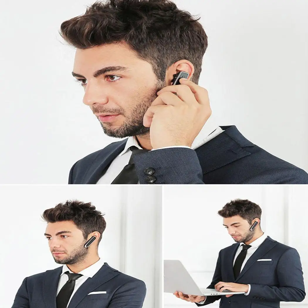 Bluetooth наушники с микрофоном 45 часов работы беспроводная гарнитура для вождения