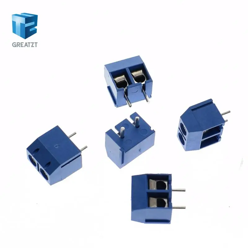 100 шт. 301 2 P Pin винтовой клеммный блок коннектор 5 мм Шаг|pitch connector|pitch pin10 pcs |