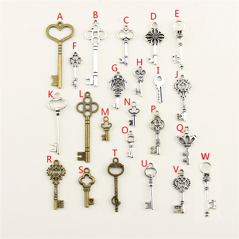 1 Piece Wholesale Bulk Jewelry Findings Components Key Charm DIY Accessories Female HK164 | Charms