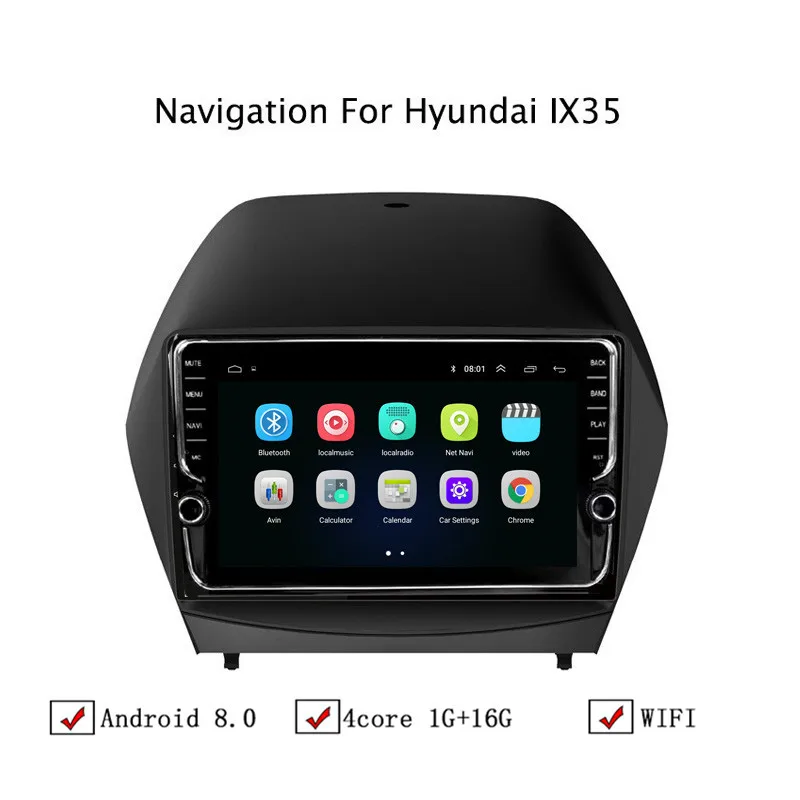 Автомобильный мультимедийный плеер NAVITOPIA 9 дюймов Android 8 1 GPS-навигация для Hyundai