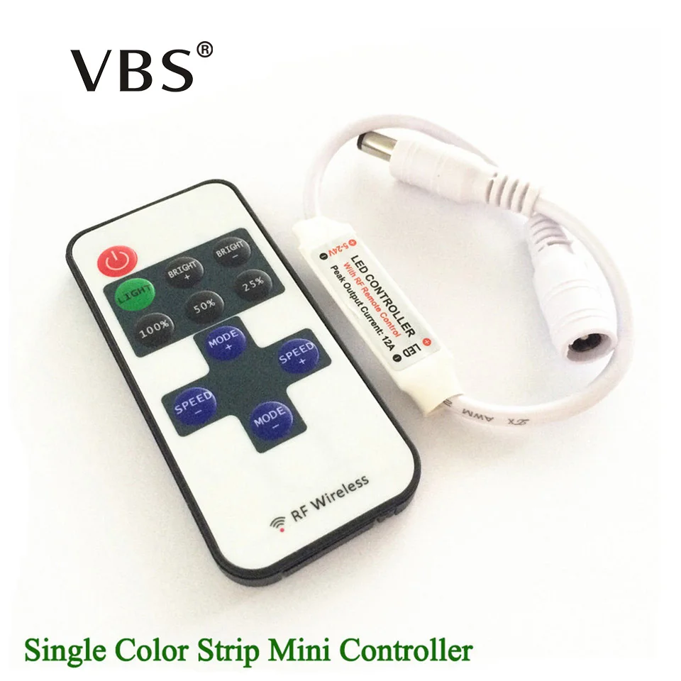 Одноцветный диммер постоянного тока с дистанционным управлением 1 комплект 12 В 11