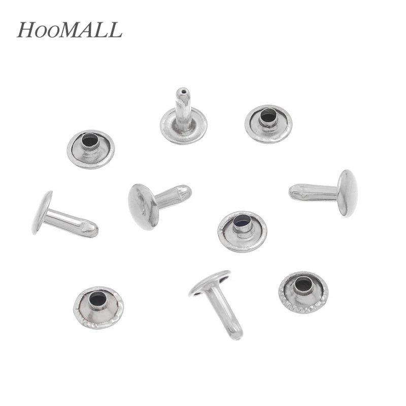 Круглые Серебристые заклёпки в стиле панк-рок 100 комплектов 9 мм | Дом и сад