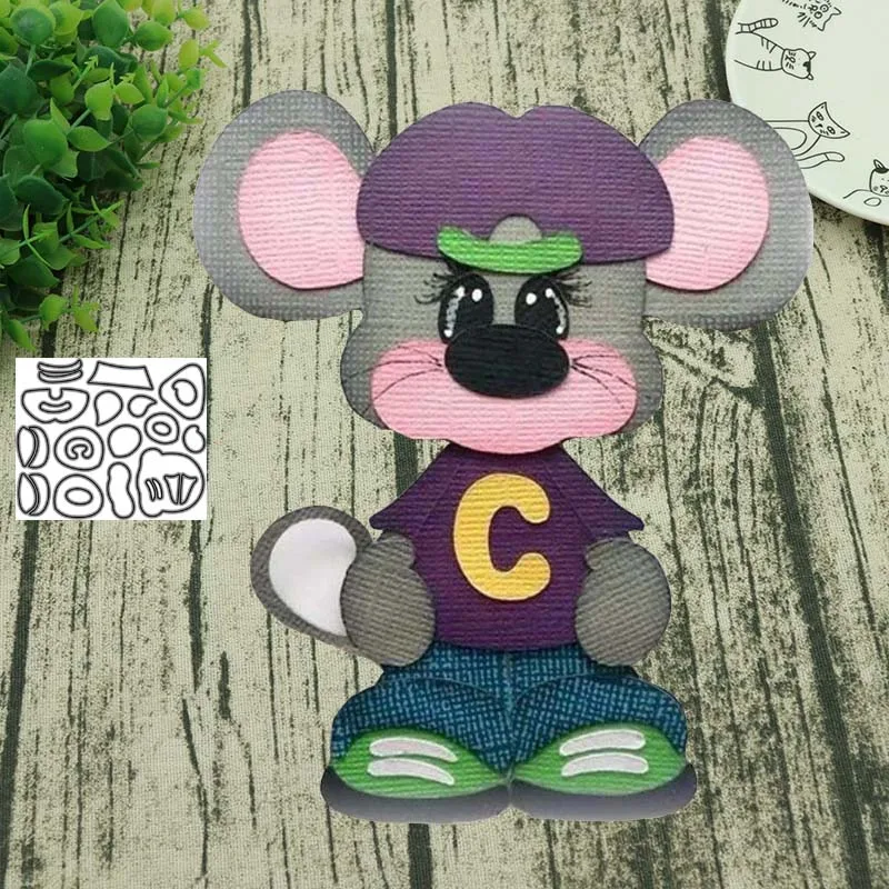 AddyCraft металлический Трафаретный вырубной штамп Бейсбол мышь трафарет для DIY