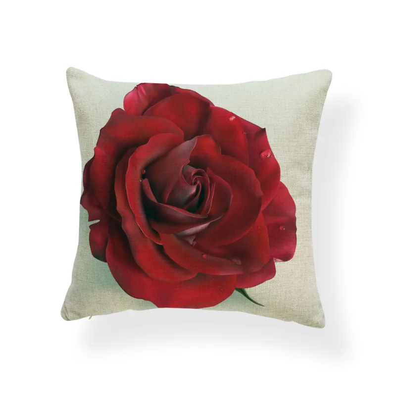 Красивая Роза Лилия наволочка свежий Люпин Увядшие лепестки скандинавские