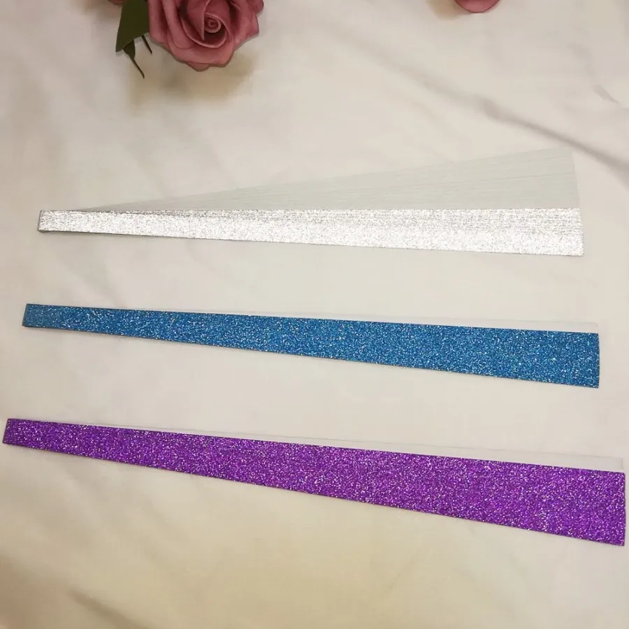 mix 60pcs 60 шт./лот набор для складывания счастливого оригами радужного цвета чистый цвет перламутровая блестящая бумага Wish Star бумажные полоски бумажные поделки подарок - Цвет: mix 60pcs