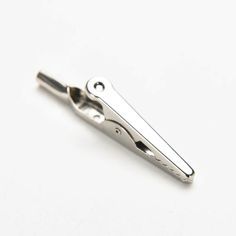

New Arrival 10Pcs Stainless Steel Silver Tone Metal Insulated Alligator Clip Crocodile Clamps