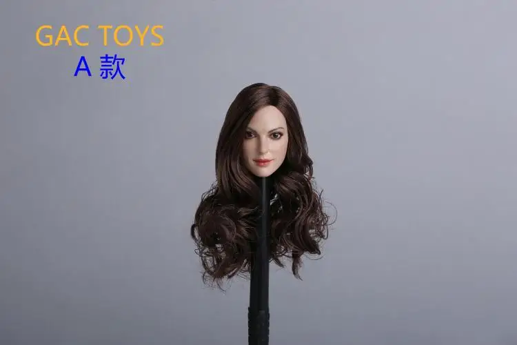 Масштаб 1/6 GC012 европейские женские скульптурные вьющиеся волосы длинные или