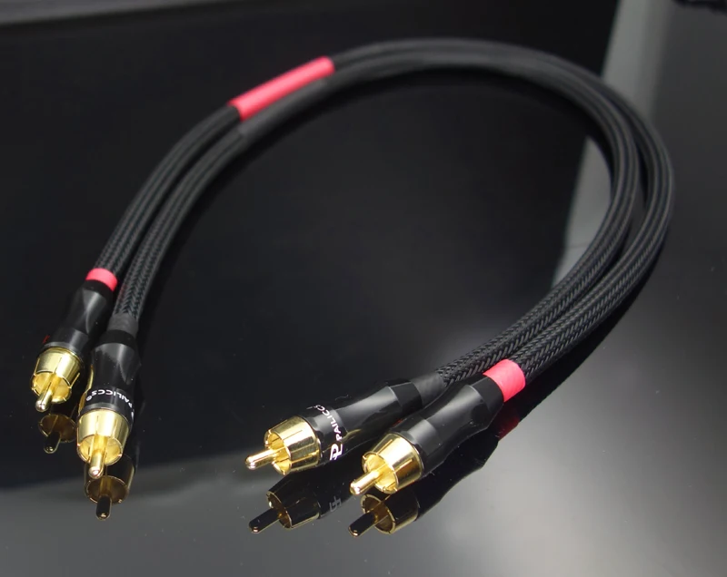 1 пара High end RCA к разъем 4N OFC аудио сигнальный кабель| |