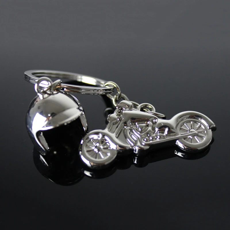 Новый металлический 3D модель сплава автомобиля мотоцикла брелок в виде шлема